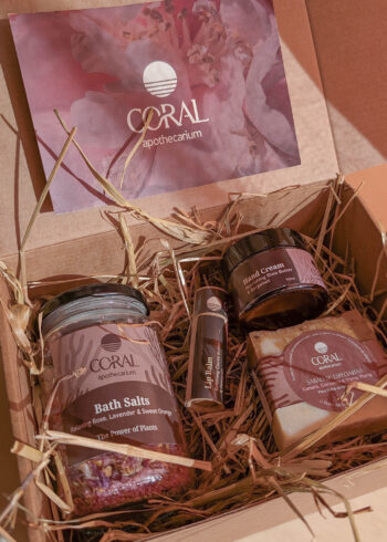 caixa presente inverno cosmética natural embalada Caption